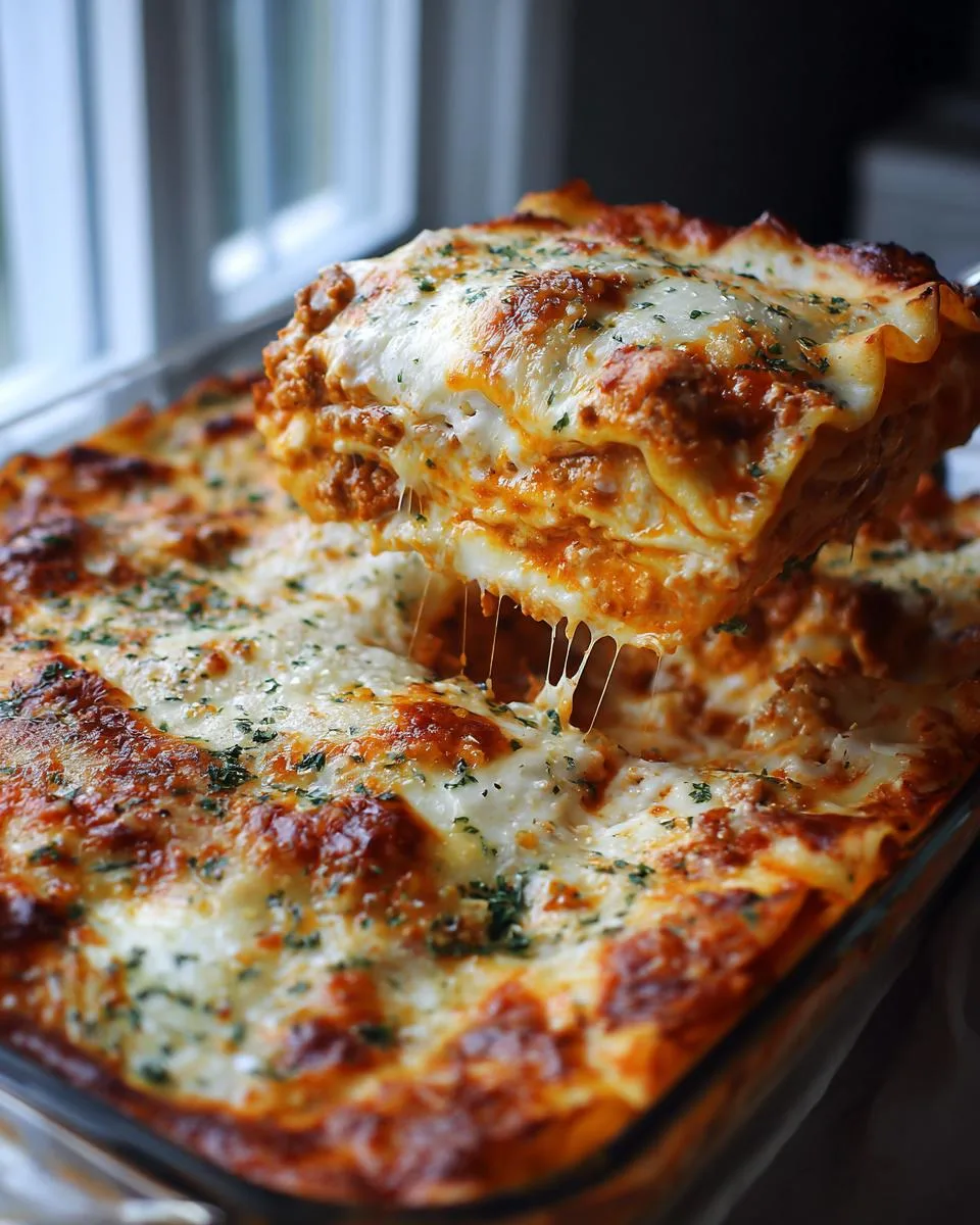 Classic Lasagna with Ricotta: 12 Slices of Pure Comfort