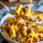 Creamy Pumpkin Sausage Rigatoni