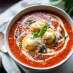 Creamy Tomato Ravioli Soup