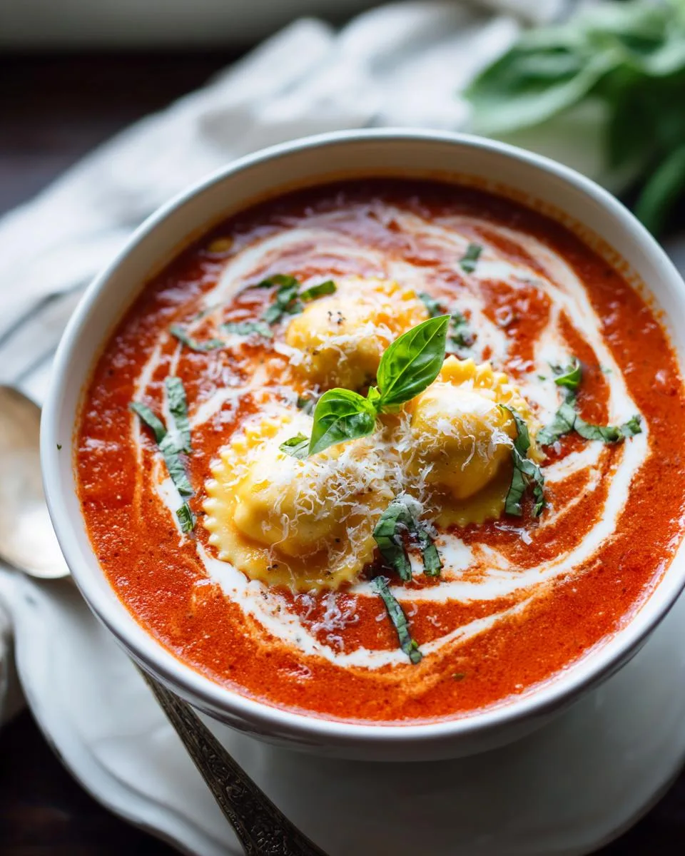 Creamy Tomato Ravioli Soup: 30-Minute Bliss in a Bowl