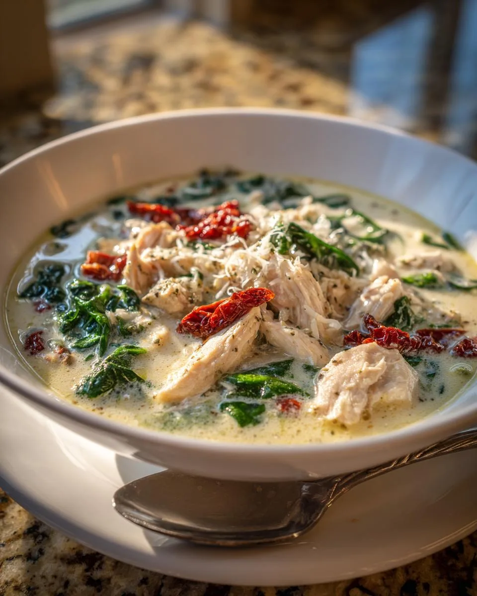 Creamy Tuscan Chicken Soup Ready in 30 Minutes