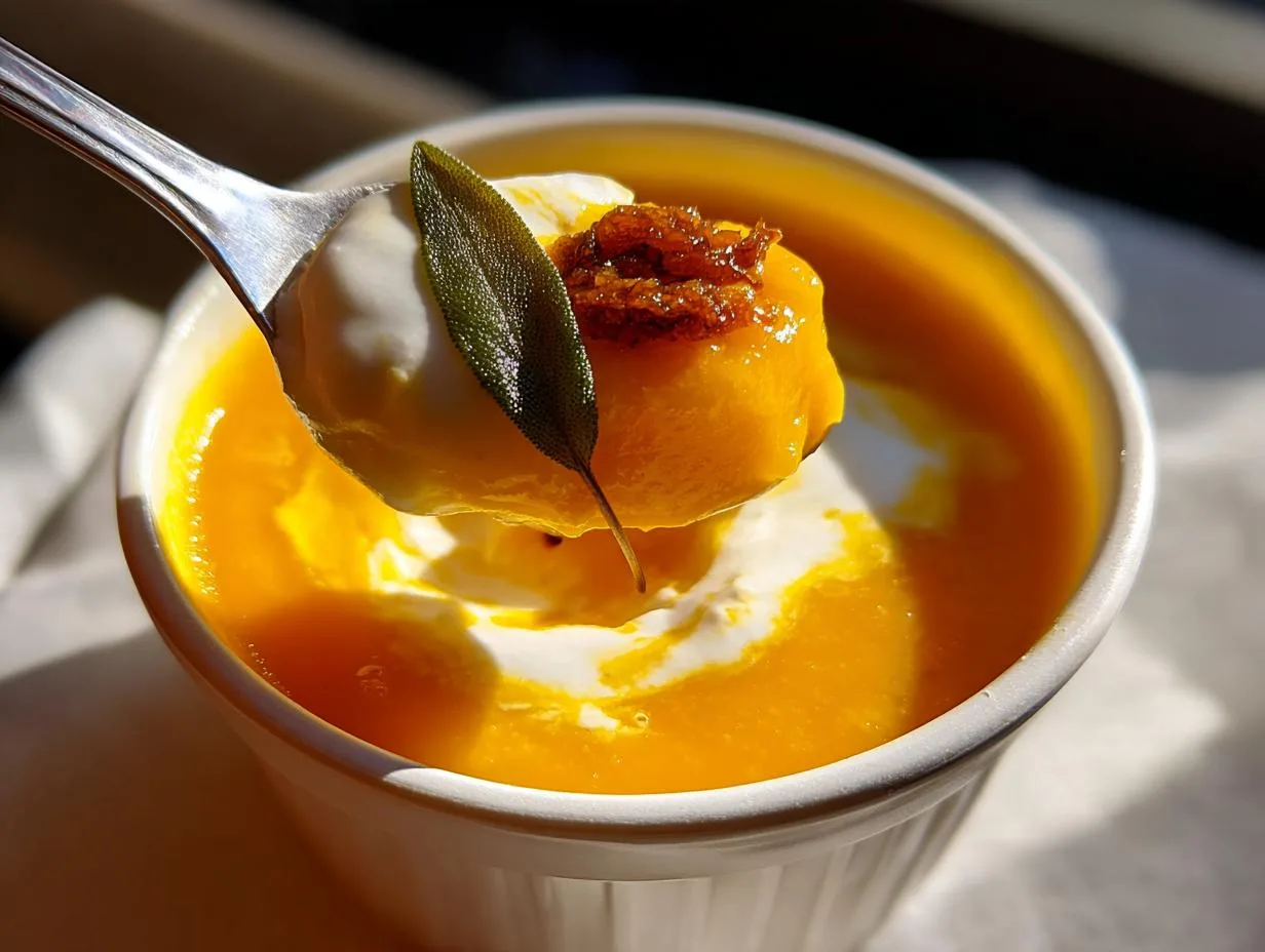 Italian Butternut Squash Soup - detail 1