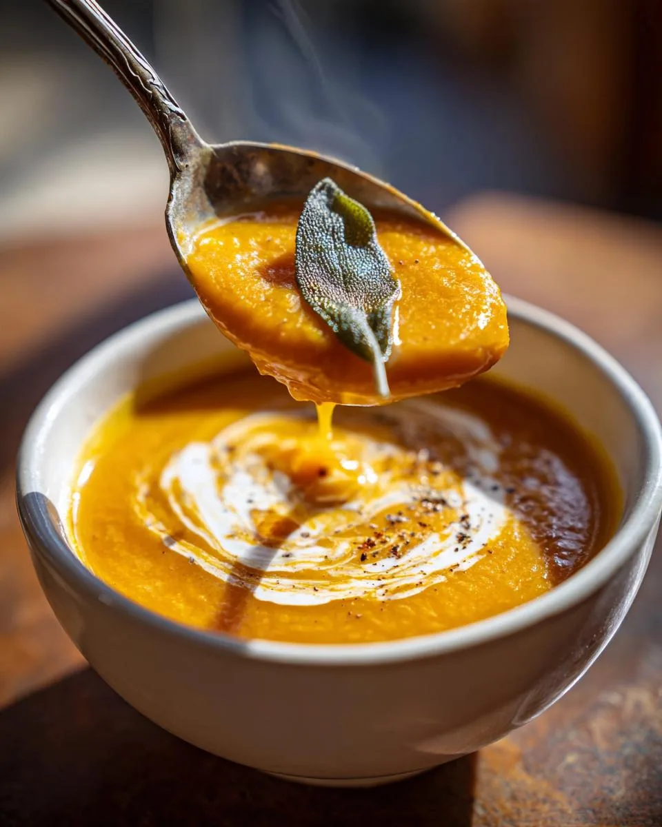 Italian Butternut Squash Soup - detail 2
