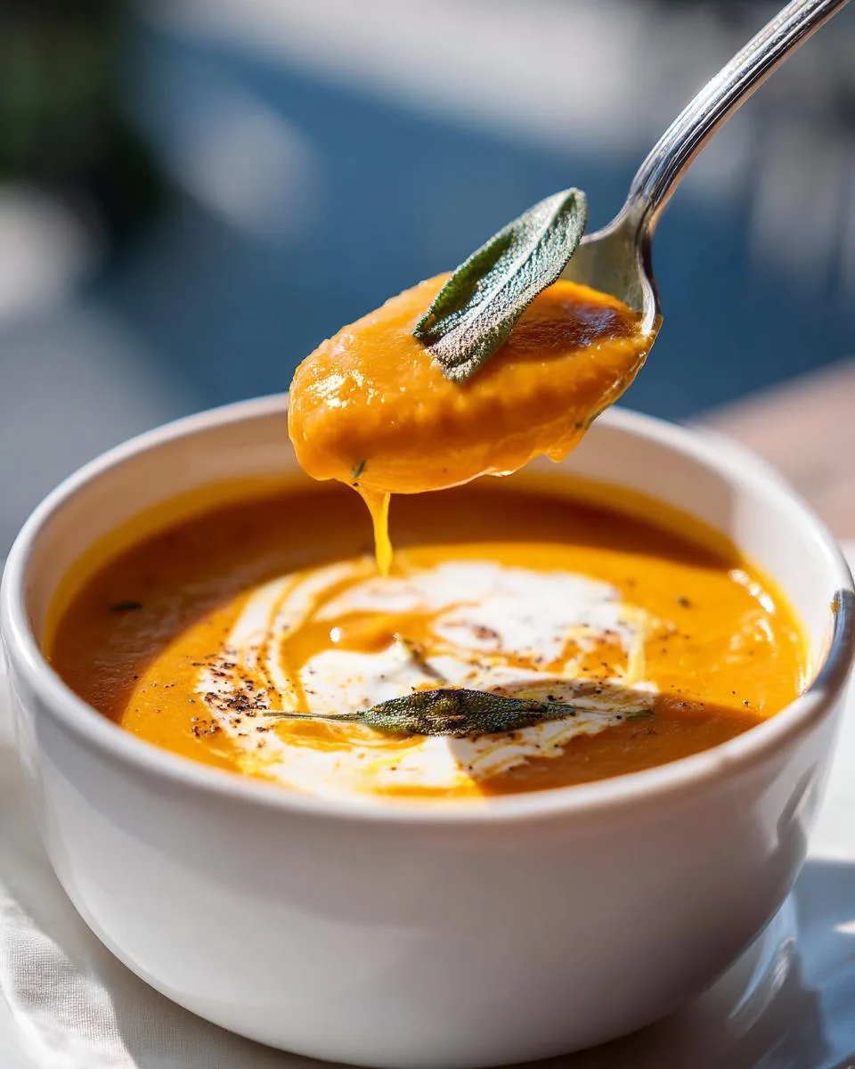 Italian Butternut Squash Soup - detail 3