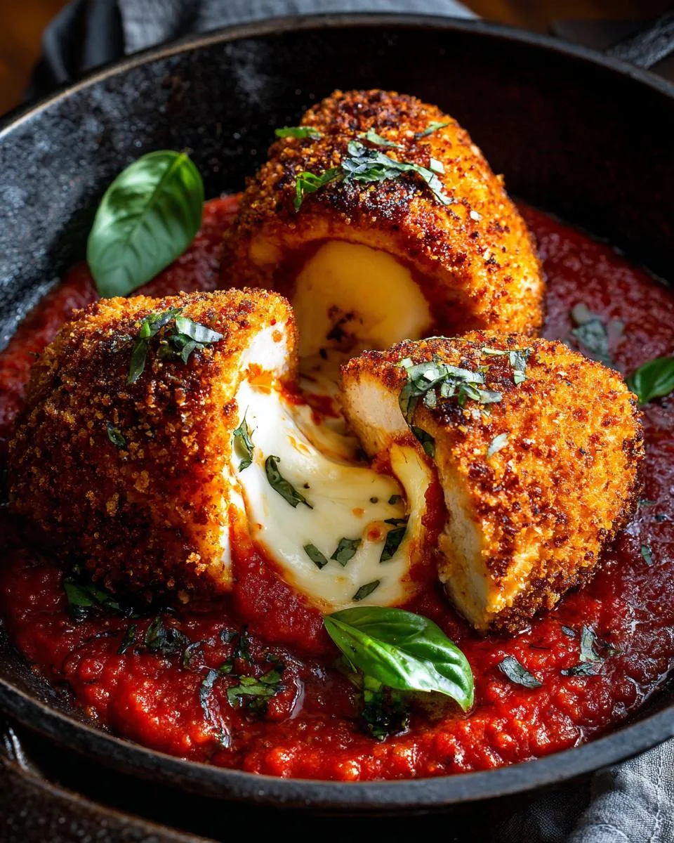 Mozzarella Stuffed Chicken Marinara: 20-Minute Cheesy Bliss