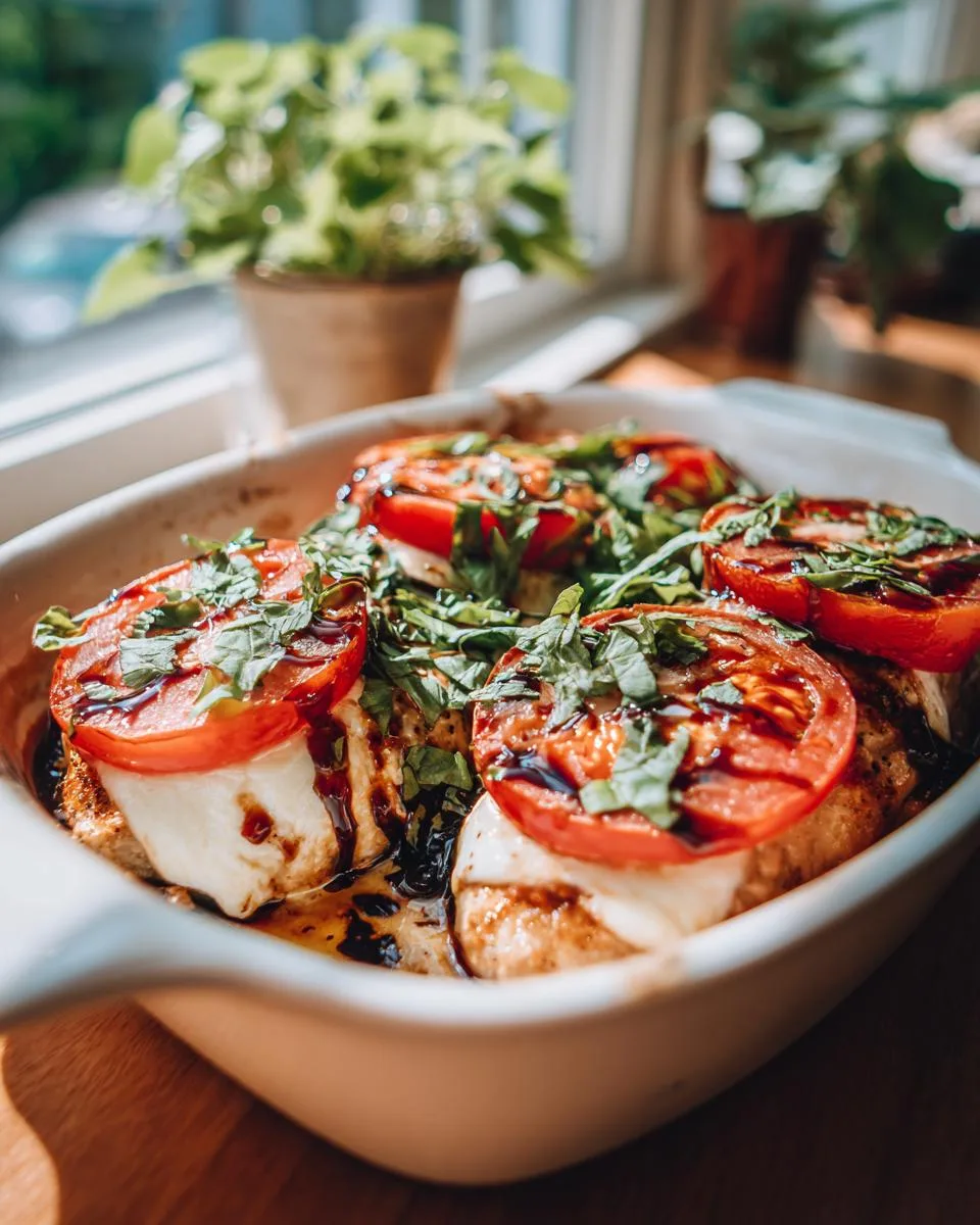 Tomato Basil Mozzarella Chicken: 30-Minute Bliss