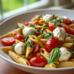 Tomato Basil Mozzarella Pasta